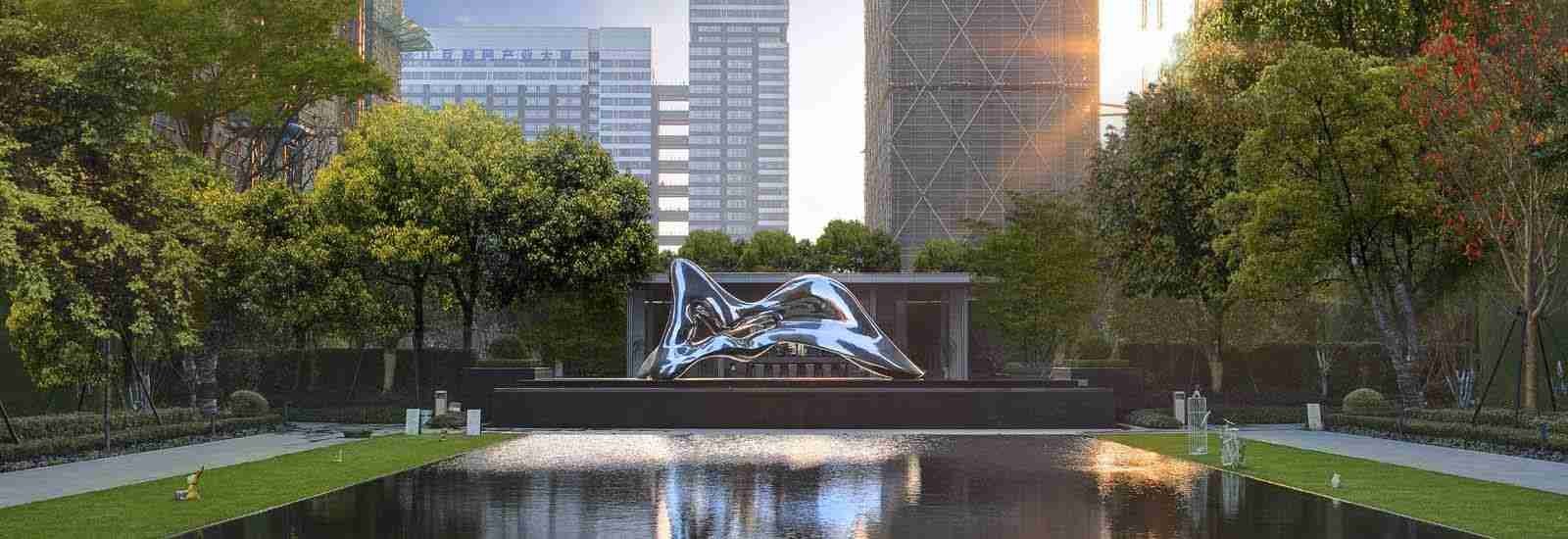 품질 옥외 금속 조각품 공장