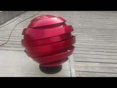 현대 스테인레스 강 조각, 색칠한 스테인레스 강 초록 조각