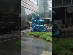 316L SS 잔디와 정원 조각상과 광택난 조각 청색 베이킹용