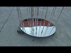 광택 스테인리스 스틸 추상 개구리, 동물 정원 장식