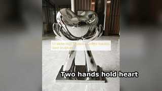 현대 스테인레스 스틸 조각 1.5m 높이