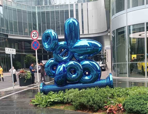 316L SS 잔디와 정원 조각상과 광택난 조각 청색 베이킹용