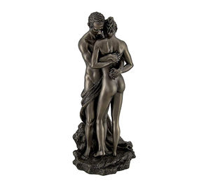 현대 던지기 청동 조각품 누드 공중 훈장을 위한 키스 한 쌍 동상